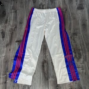 ADIDAS Originals cream Satin trousers with logo